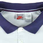 Nike - Challenge Court F.I.T. Collared Grey Tag T-Shirt 1990s Large vintage retro