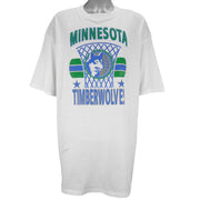 NBA - Minnesota Timberwolves Basketball T-Shirt 1990s X-Large vintage retro basketball