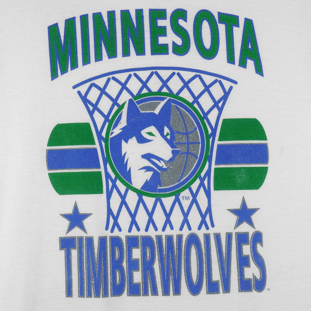 NBA - Minnesota Timberwolves Basketball T-Shirt 1990s X-Large vintage retro basketball