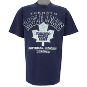 NHL (Bulletin Athletic) - Toronto Maple Leafs T-Shirt 1990s Medium vintage retro hockey
