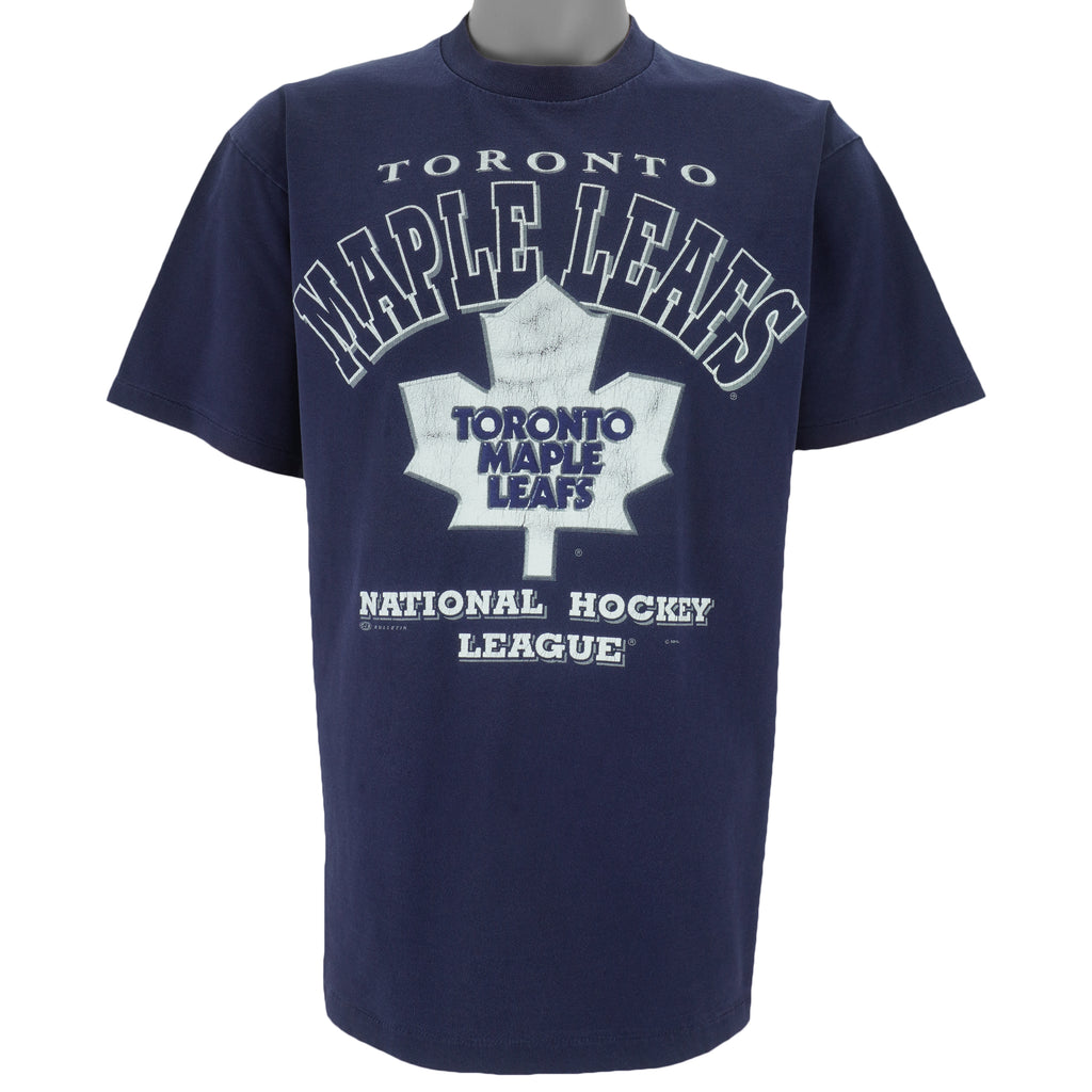 NHL (Bulletin Athletic) - Toronto Maple Leafs T-Shirt 1990s Medium vintage retro hockey