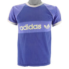 Adidas - Light Blue T-Shirt 1980s X-Small vintage retro