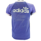 Adidas - Light Blue T-Shirt 1980s X-Small vintage retro