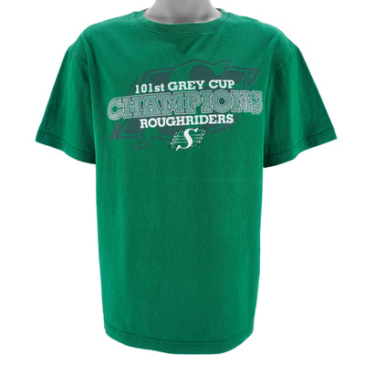 CFL (Waves) - Saskatchewan Roughriders 101st Grey Cup T-Shirt 2013 Large