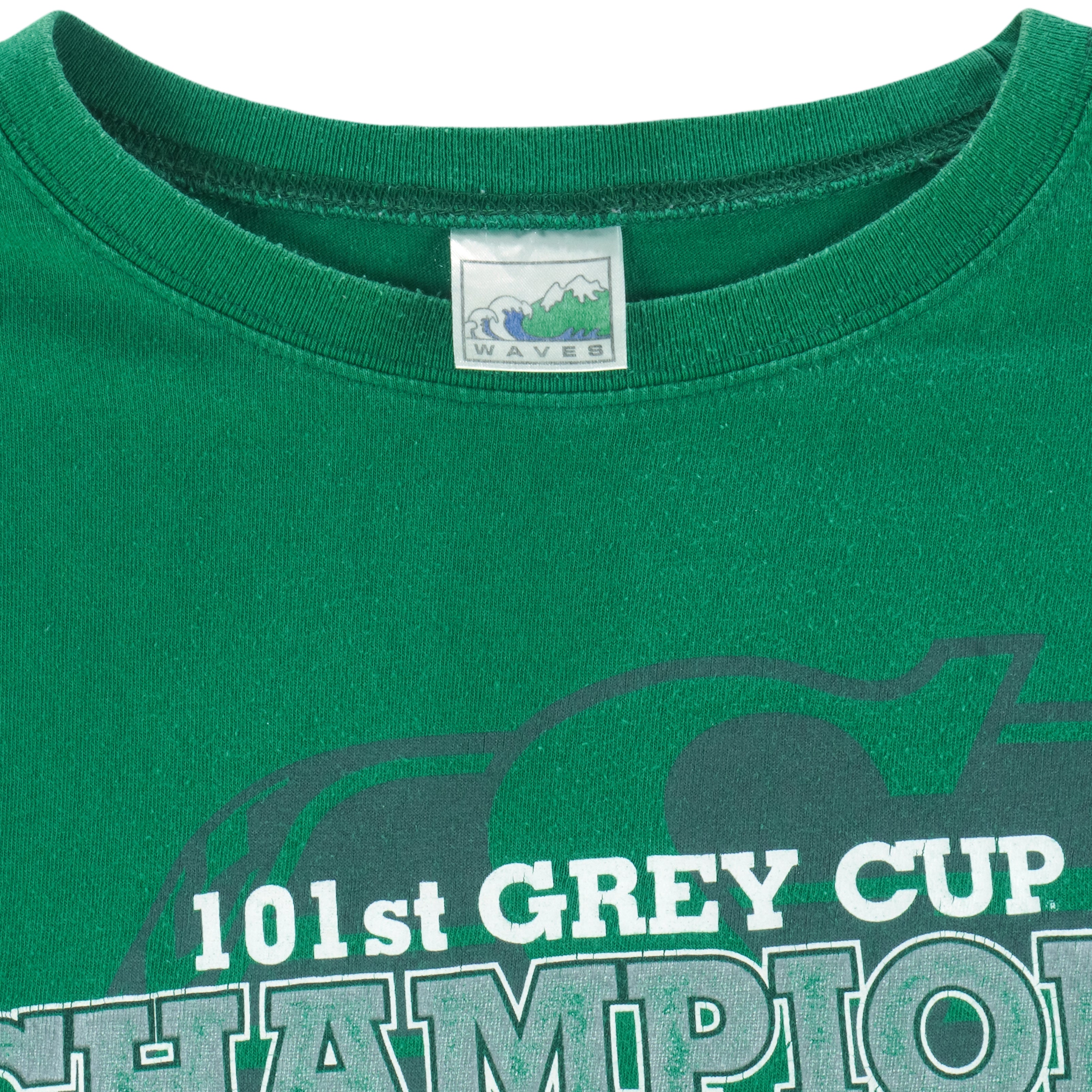 CFL (Waves) - Saskatchewan Roughriders 101st Grey Cup T-Shirt 2013 Large