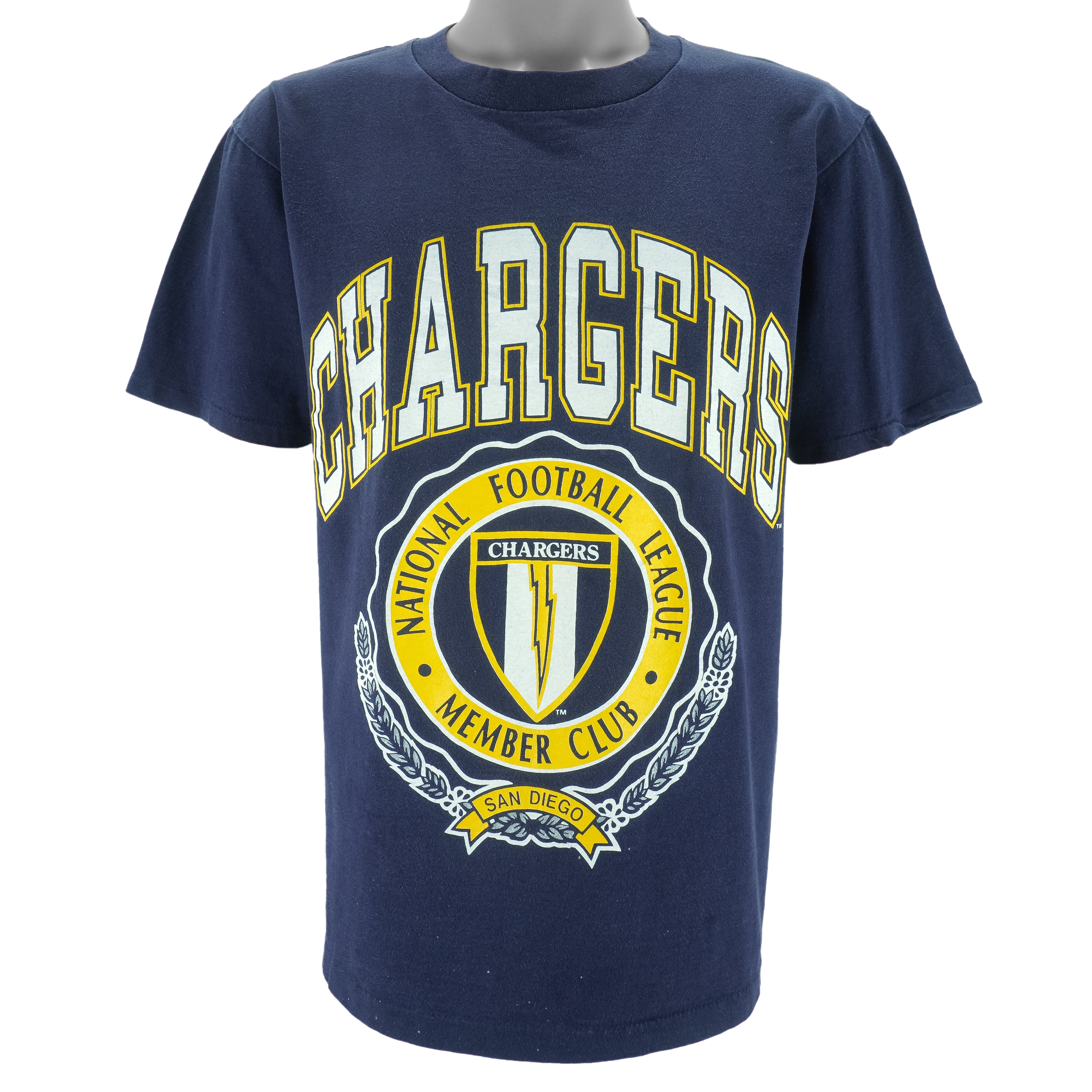 NFL (Home Team) - Blue San Diego Chargers T-Shirt 1990s Large vintage retro football