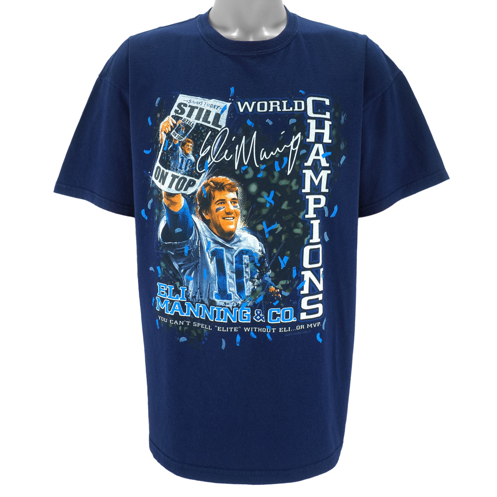 NFL (Gildan) - New York Giants Eli Manning MVP T-Shirt 2012 X-Large vintage retro football