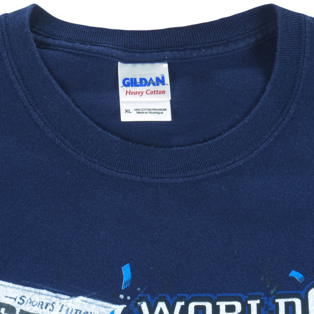 NFL (Gildan) - New York Giants Eli Manning MVP T-Shirt 2012 X-Large vintage retro football