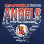 MLB (Logo 7) - California Angels Roll Up Sleeves T-Shirt 1991 Large vintage retro baseball