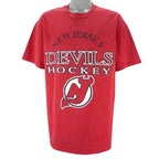 NHL (Hanes) - New Jersey Devils T-Shirt 1990s X-Large vintage retro hockey