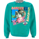 Vintage - Danger Near Extinction Animal Print Sweatshirt 1990s Large vintage retro