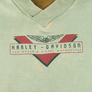 Harley Davidson - The World's Finest Motorcycle Crew Neck Sweatshirt 1990s Large vintage retro