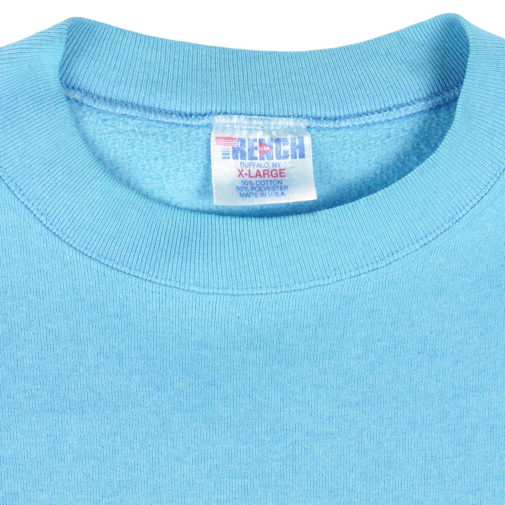 NFL (Trench) - Houston Oilers Crew Neck Sweatshirt 1990s Large