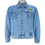 Looney Tunes - Tweety Embroidered Denim Jacket 1990s Medium vintage retro
