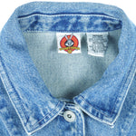 Looney Tunes - Tweety Embroidered Denim Jacket 1990s Medium vintage retro