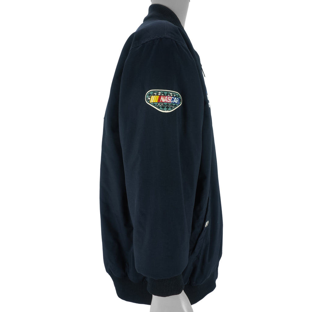 NASCAR - Team Dale Earnhardt Embroidered Racing Jacket 1990s Large VINTAGE RETRO