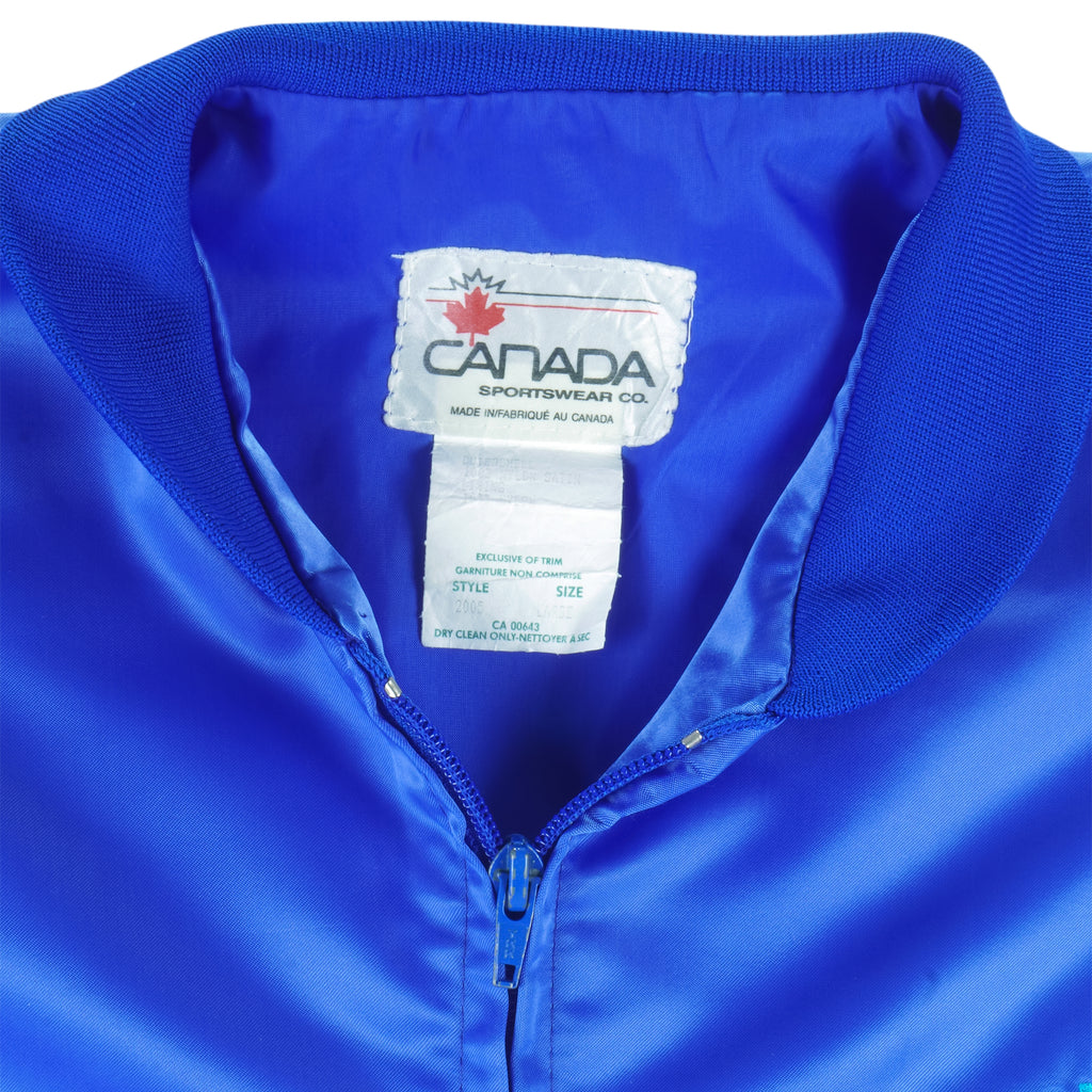 MLB (Canada Sportswear) - Toronto Blue Jays Satin Jacket 1990s Large vintage retro baseball