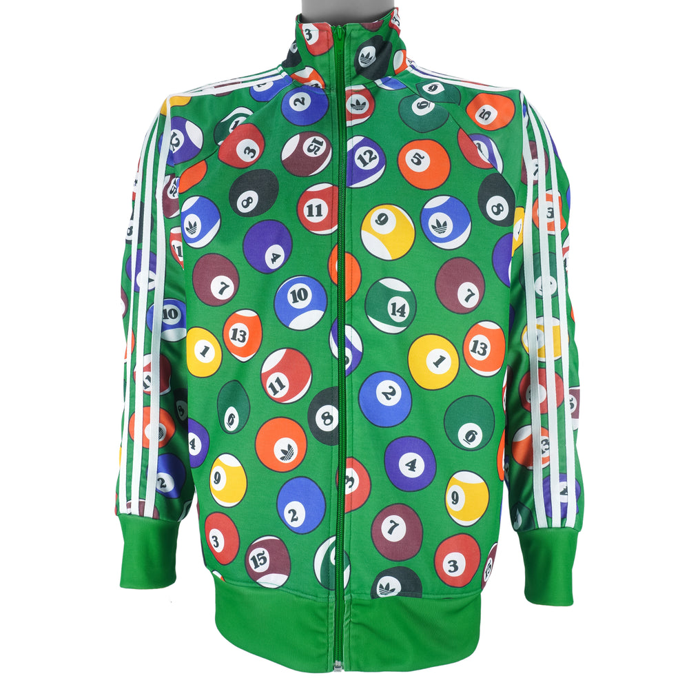 Adidas - Jeremy Scott Pool Ball Track Jacket 2000s Large vintage retro
