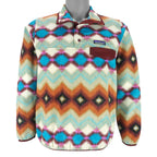 Patagonia - Geometric Pattern Fleece Pullover Jacket Small  vintage retro