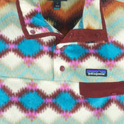 Patagonia - Geometric Pattern Fleece Pullover Jacket Small  vintage retro
