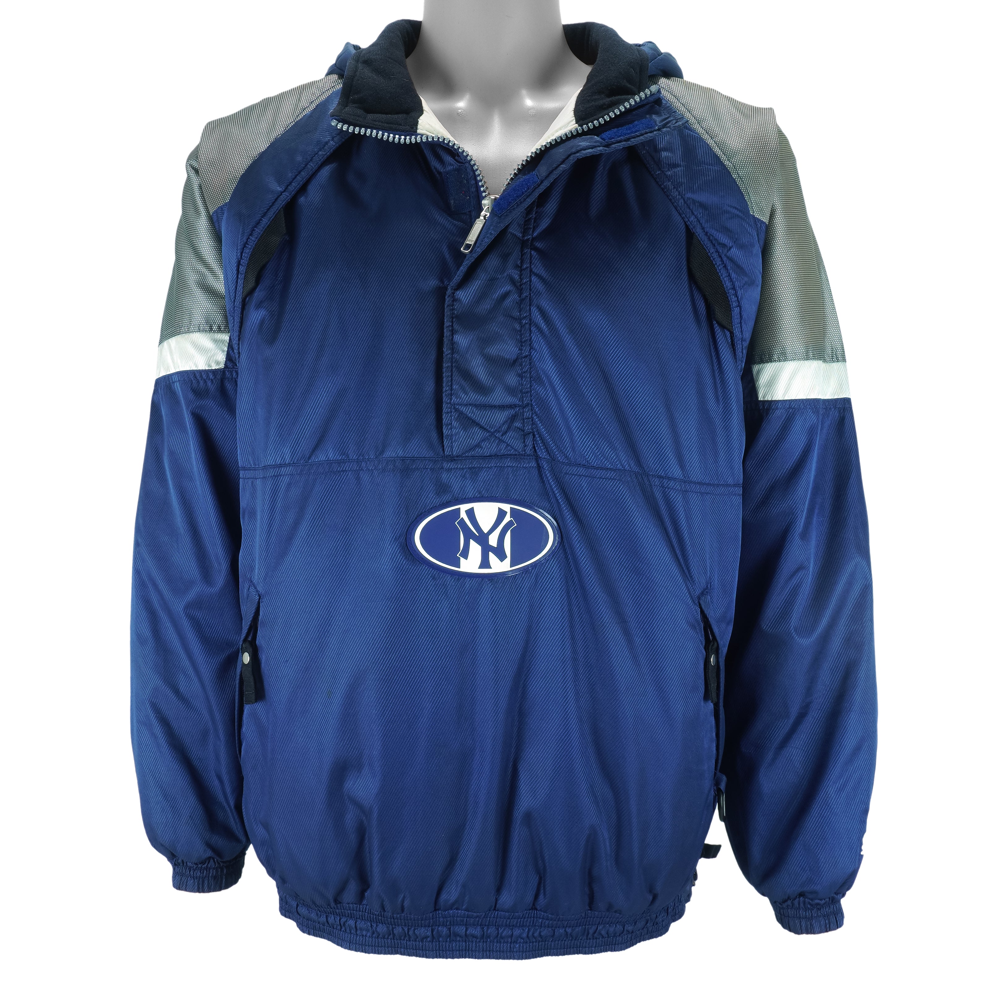Starter - New York Yankees Puffer Pullover Jacket 1990s X-Large