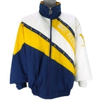 Vintage (NCAA) - West Virginia Mountaineers Puffer Jacket 1990s X-Large in blue and white and yellow