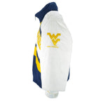 Vintage Starter (NCAA) - West Virginia Mountaineers Puffer Jacket 1990s X-Large in blue and white and yellow