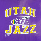 NBA (Logo Athletic) - Utah Jazz Spell-Out T-Shirt 1990s X-Large vintage retro basketball