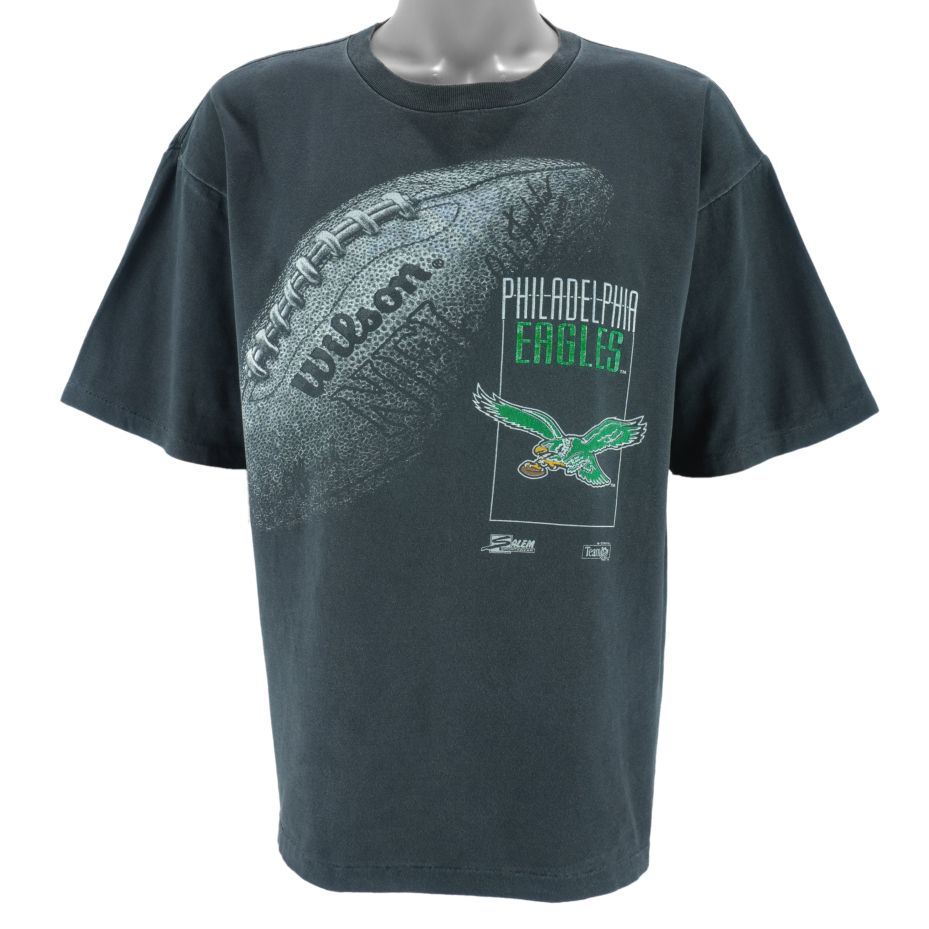 NFL (Salem) - Philadelphia Eagles Football Single Stitch T-Shirt 1992 X-Large