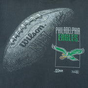 NFL (Salem) - Philadelphia Eagles Football Single Stitch T-Shirt 1992 X-Large