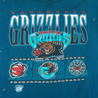 NBA (Waves) - Vancouver Grizzlies Spell-Out T-Shirt 1994 X-Large vintage retro basketball