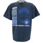 NHL (Novel Teez) - Toronto Maple Leafs Helmet T-Shirt 1990s Large Vintage retro hockey