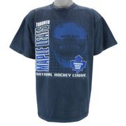 NHL (Novel Teez) - Toronto Maple Leafs Helmet T-Shirt 1990s Large Vintage retro hockey