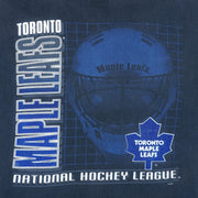 NHL (Novel Teez) - Toronto Maple Leafs Helmet T-Shirt 1990s Large Vintage retro hockey