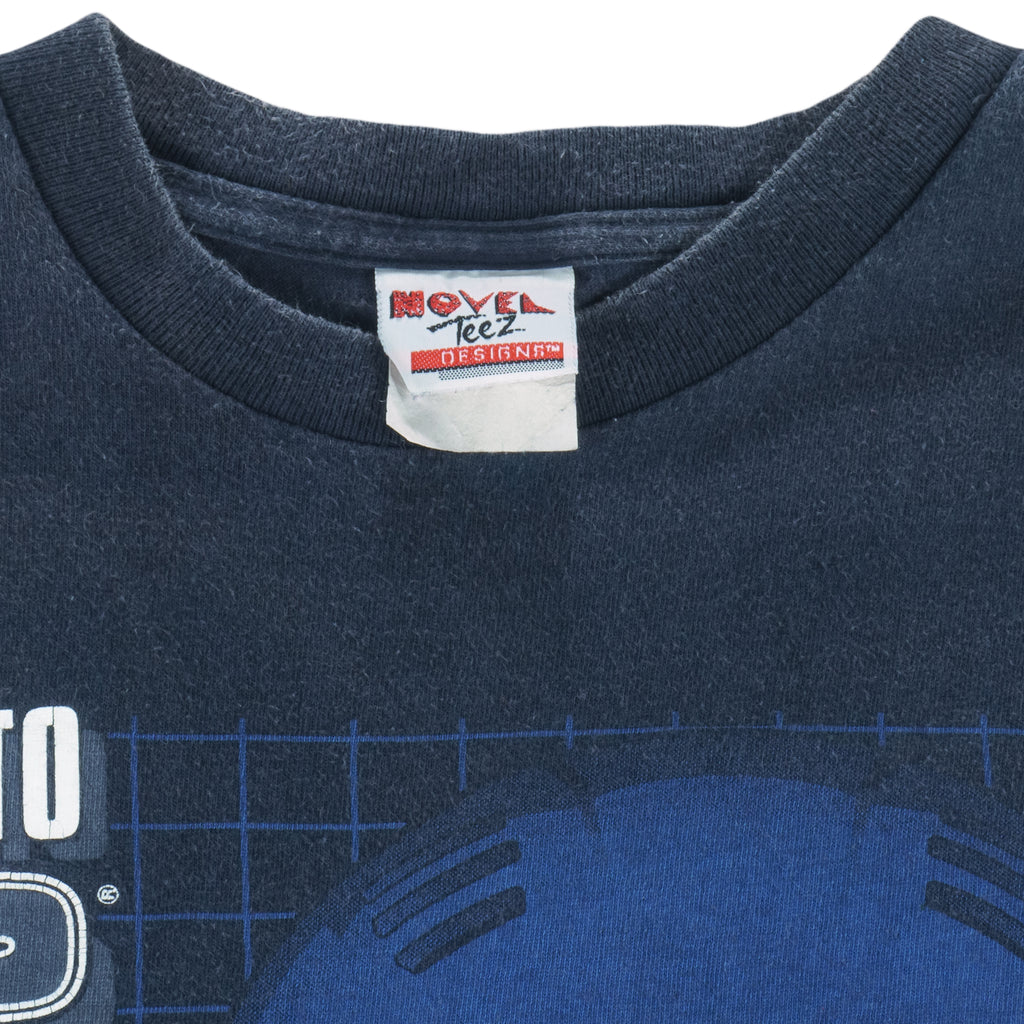 NHL (Novel Teez) - Toronto Maple Leafs Helmet T-Shirt 1990s Large Vintage retro hockey