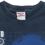 NHL (Novel Teez) - Toronto Maple Leafs Helmet T-Shirt 1990s Large Vintage retro hockey
