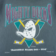 NHL (Nutmeg) - Mighty Ducks of Anaheim T-Shirt 1993 X-Large vintage retro hockey