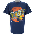 NBA (Logo 7) - Indiana Pacers Basketball T-Shirt 1990s Large