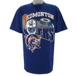NHL (Waves) - Edmonton Oilers Deadstock T-Shirt 1990s Large
