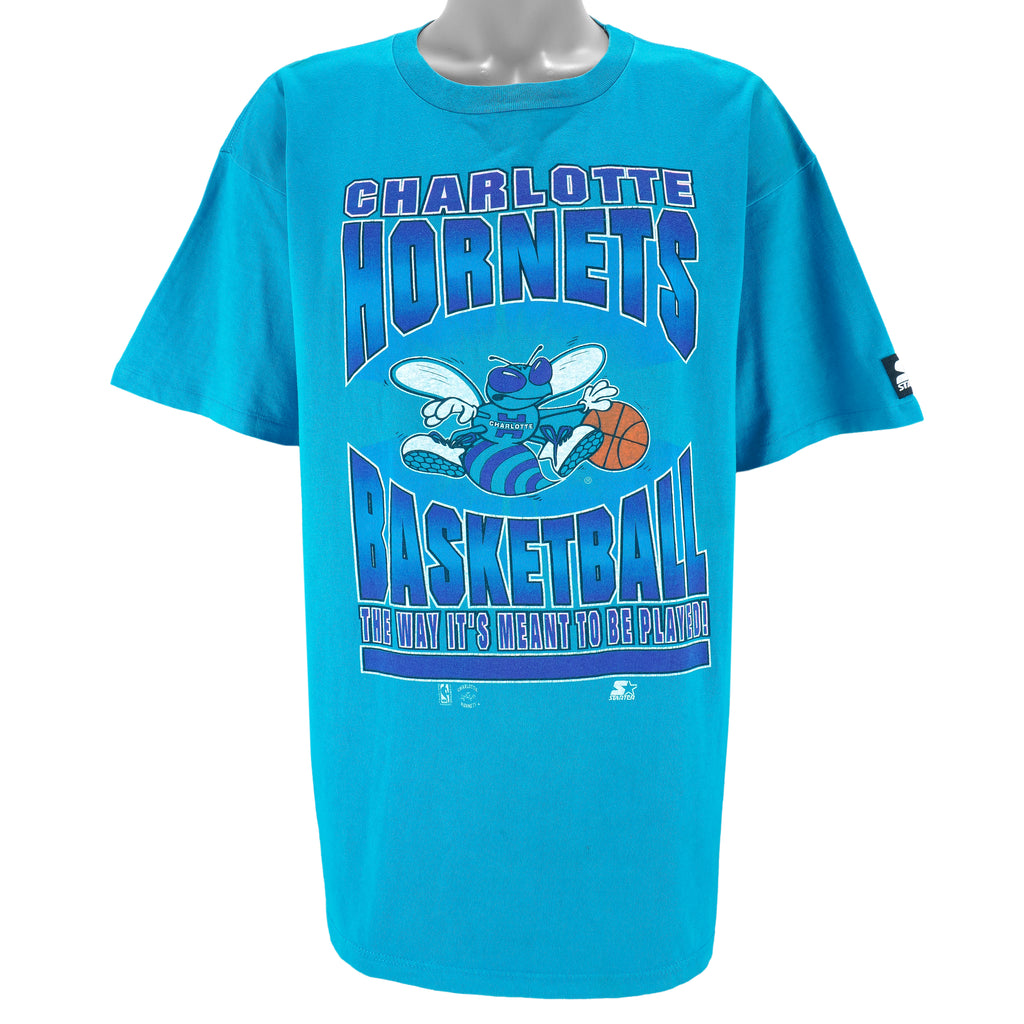 Starter - Charlotte Hornets T-Shirt 1990s X-Large vintage retro basketball