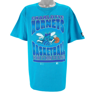 Starter - Charlotte Hornets T-Shirt 1990s X-Large