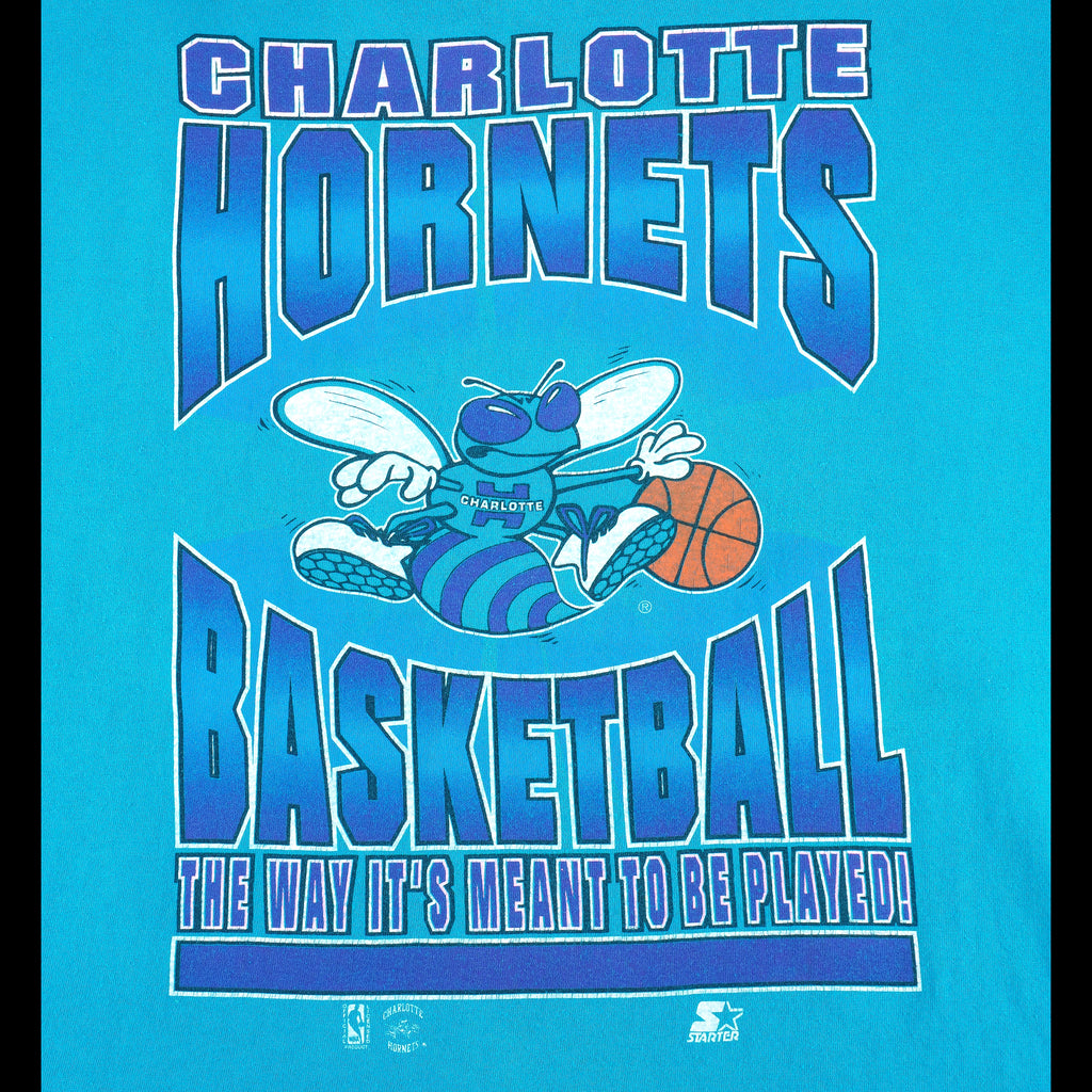 Starter - Charlotte Hornets T-Shirt 1990s X-Large vintage retro basketball