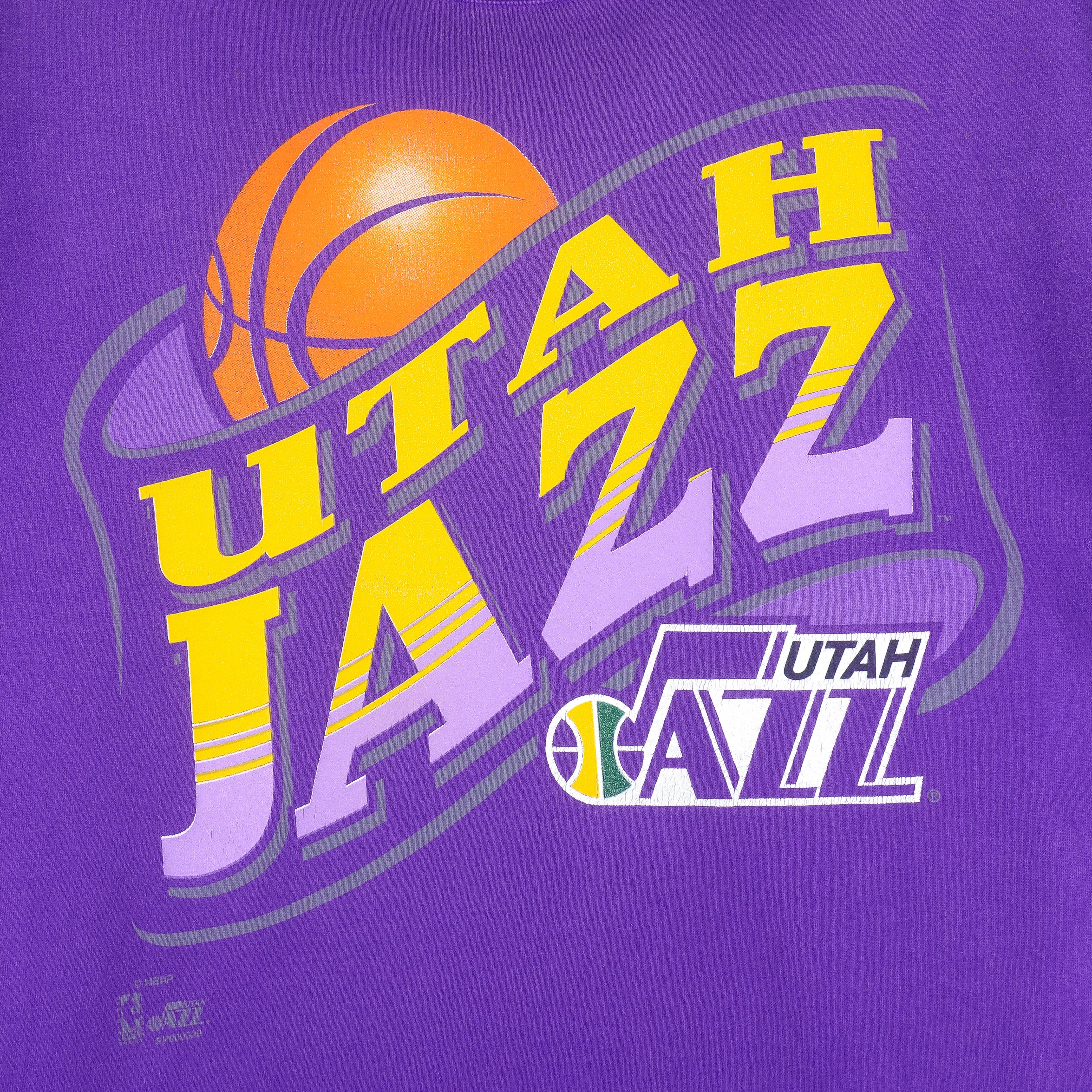 NBA (Pro Player) - Utah Jazz Champions T-Shirt 1990s Large
