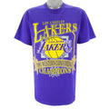 NBA (Nutmeg) - Los Angeles Lakers Western Champions T-Shirt 1991 Large
