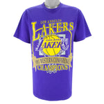 NBA (Nutmeg) - Los Angeles Lakers Western Champions T-Shirt 1991 Large