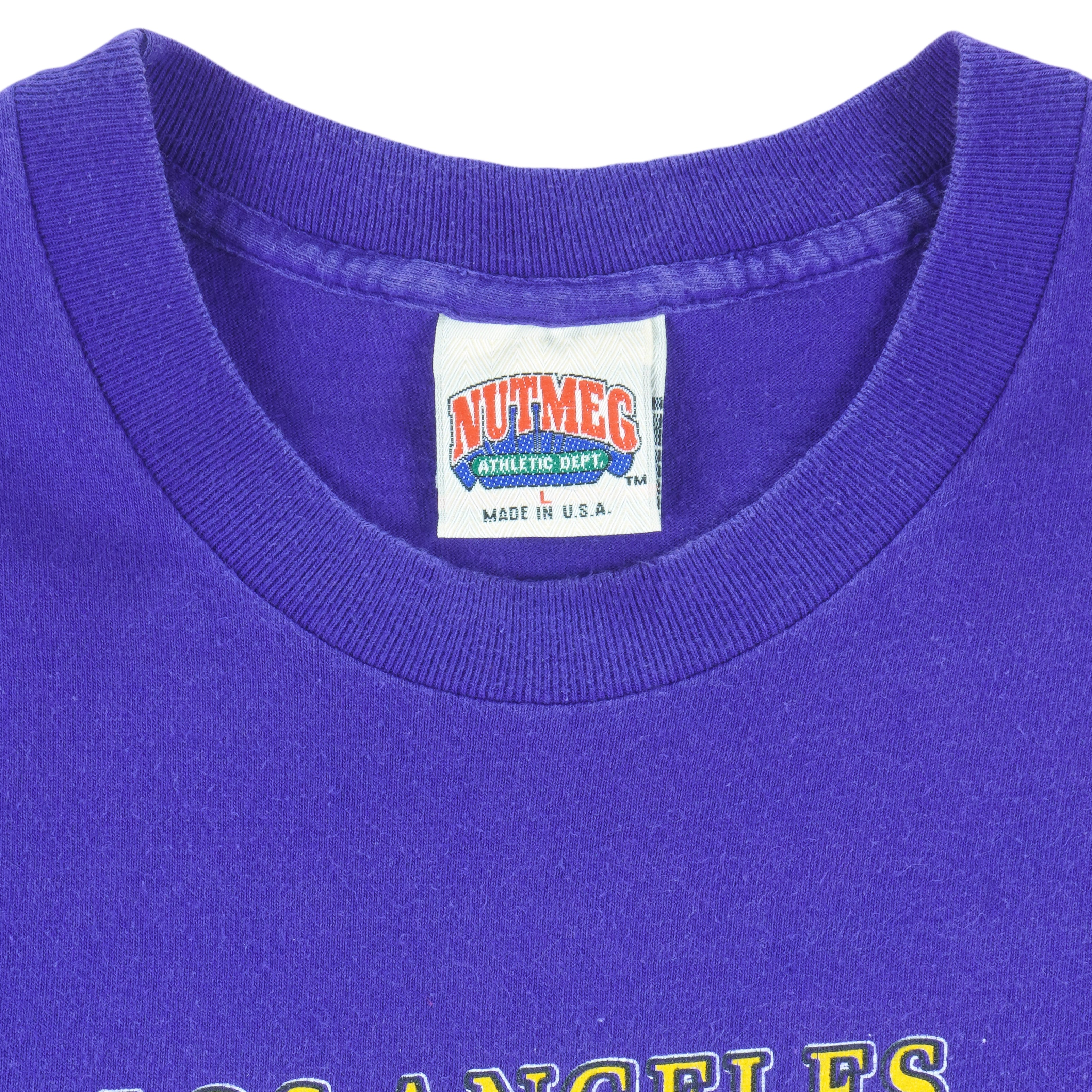 NBA (Nutmeg) - Los Angeles Lakers Western Champions T-Shirt 1991 Large