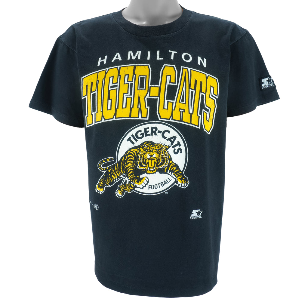 Starter - CFL Hamilton Tiger-Cats Single Stitch T-Shirt 1994 Medium vintage retro