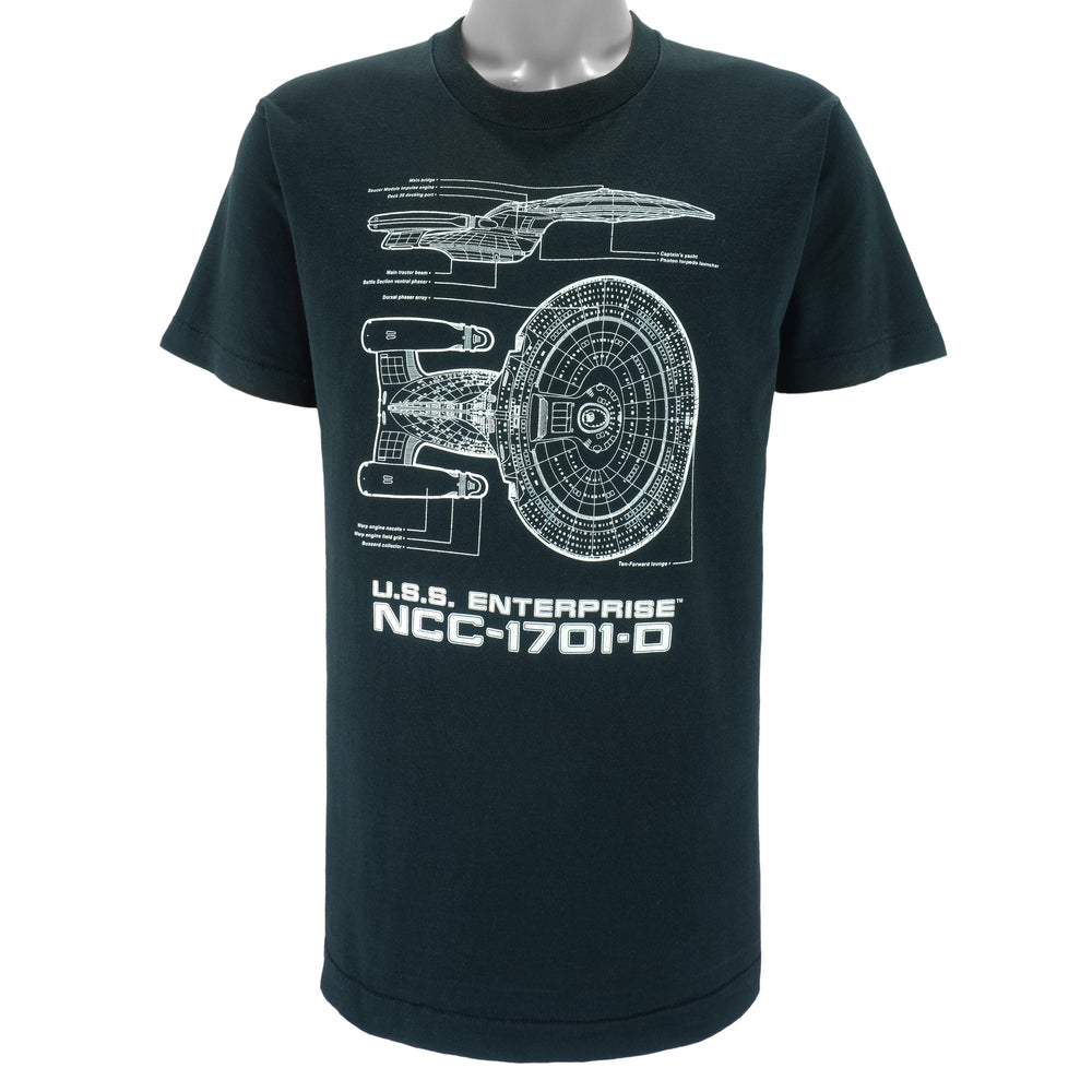 Vintage - Star Trek U.S.S. Enterprise The Next Generation T-Shirt 1993 Medium