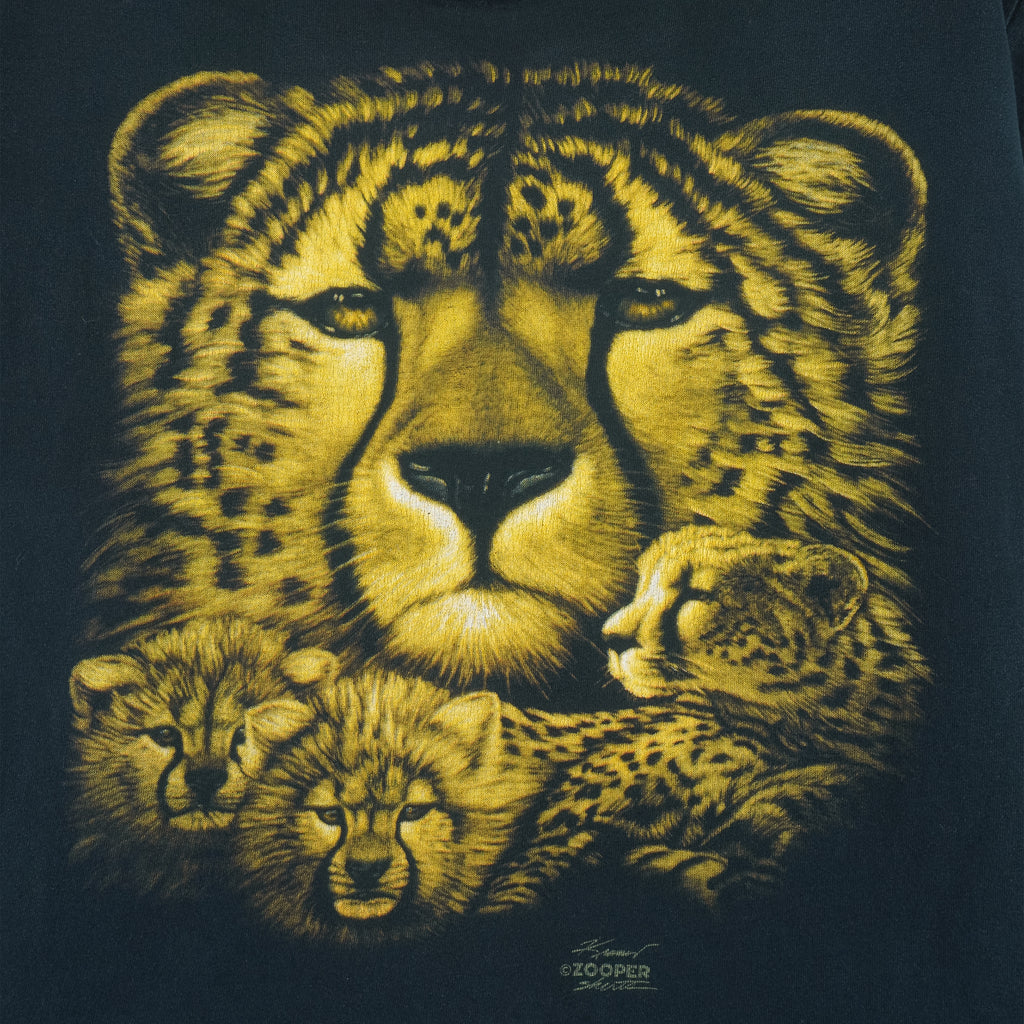 Vintage (Anvil) - Cheetah Of Roger Williams Park Zoo RI T-Shirt 1990s Large