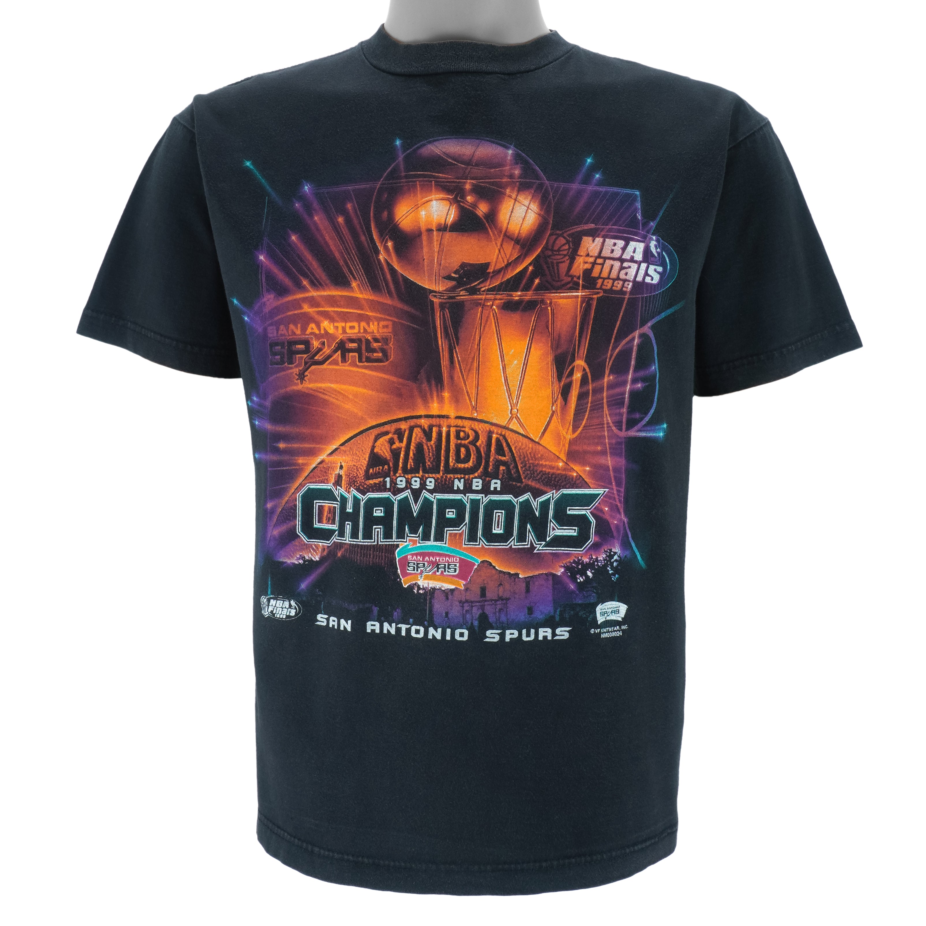NBA (Tour Champ) - San Antonio Spurs Finals T-Shirt 1999 Medium